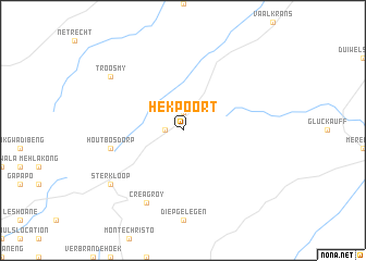 map of Hekpoort