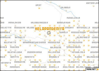 map of Helapandeniya