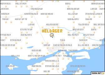 map of Heldager