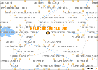 map of Helecha de Valdivia