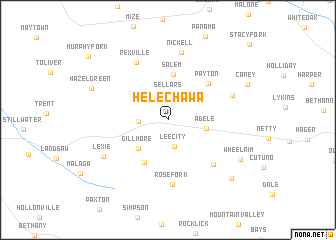 map of Helechawa