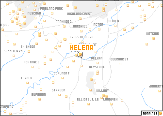 map of Helena