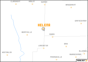 map of Helena