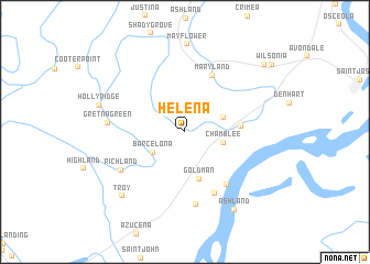 map of Helena