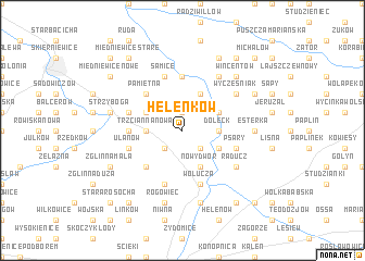 map of Helenków