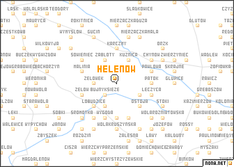 map of Helenów