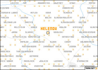 map of Helenów