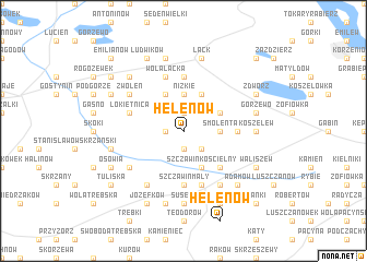 map of Helenów