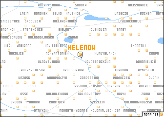 map of Helenów