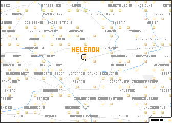 map of Helenów