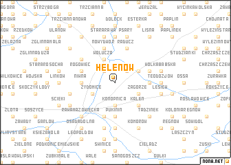 map of Helenów