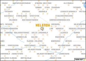 map of Helenów