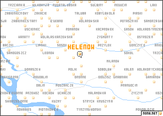 map of Helenów