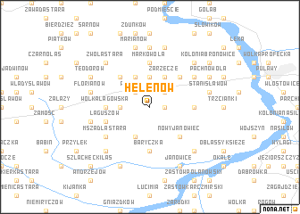 map of Helenów