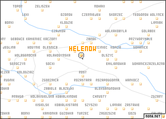 map of Helenów