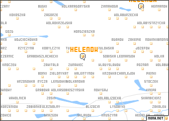 map of Helenów