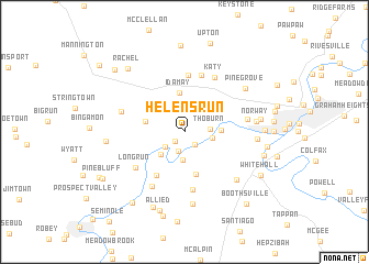 map of Helens Run