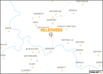 map of Helenwood