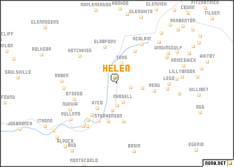 map of Helen