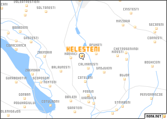 map of Heleşteni