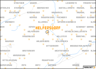 map of Helfersdorf