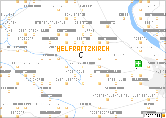 map of Helfrantzkirch