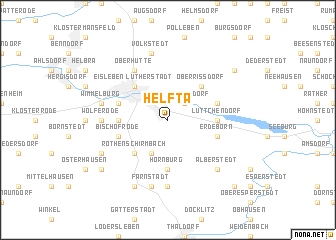 map of Helfta