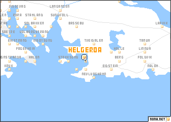 map of Helgeroa