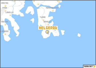 map of Helgerød