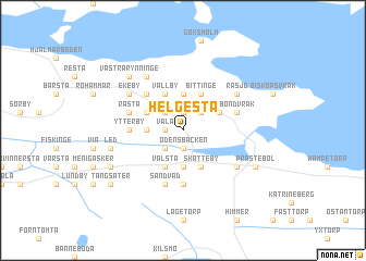 map of Helgesta