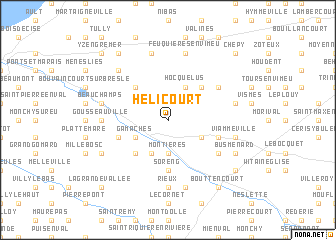 map of Hélicourt