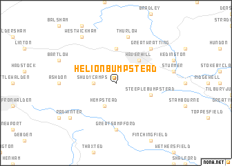 map of Helion Bumpstead