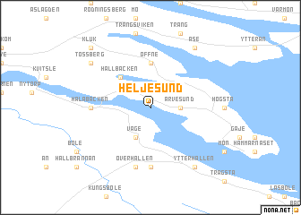 map of Heljesund