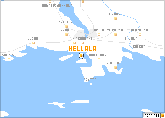 map of Hellälä