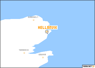 map of Hellarvik