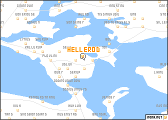 map of Hellerød