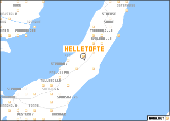 map of Helletofte