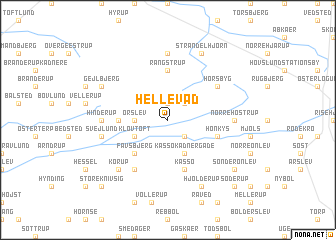 map of Hellevad