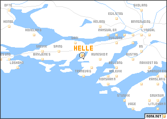 map of Helle