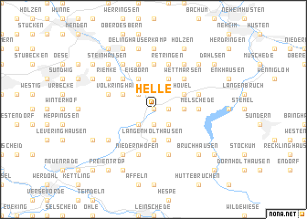 map of Helle