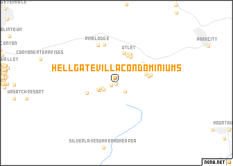 map of Hellgate Villa Condominiums