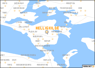 map of Helligkilde