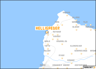 map of Helligpeder