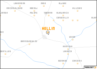 map of Hellín