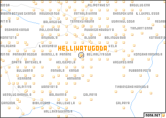 map of Helliwatugoda