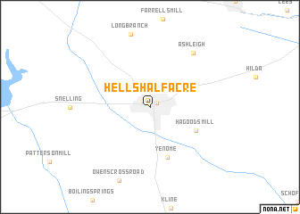 map of Hells Half Acre