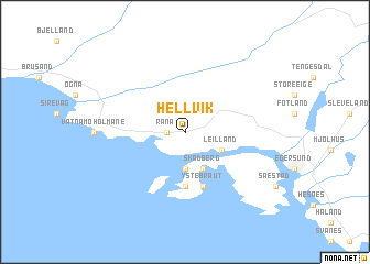 map of Hellvik