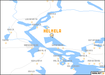 map of Helmelä