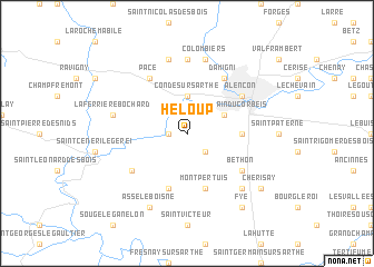 map of Héloup