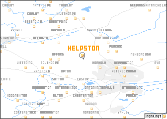 map of Helpston